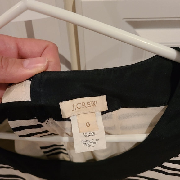 J Crew Navy Stripe Shift Dress - Picture 6 of 6